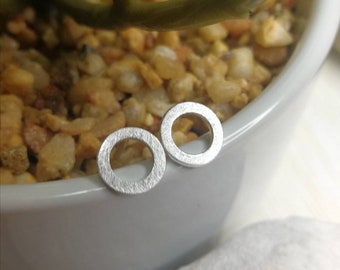 Reihenfolge der besten Ohrstecker kreis silber