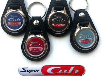 2-Pack of Key Rings for Honda Super Cub C125 Keychain Fob - 2022 COLORS