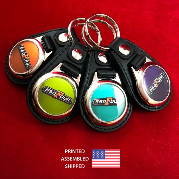 2-Pack of Key Rings for Honda CB550 Four Keychain Fob
