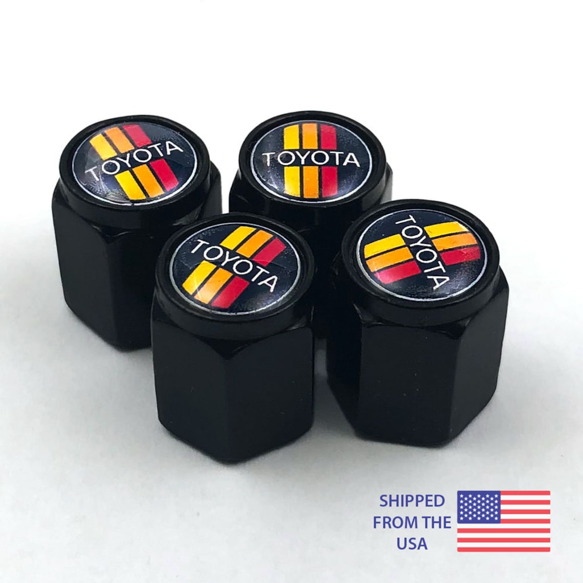 Retro Toyota TRD Livery Logo Valve Stem Caps 4pack Etsy