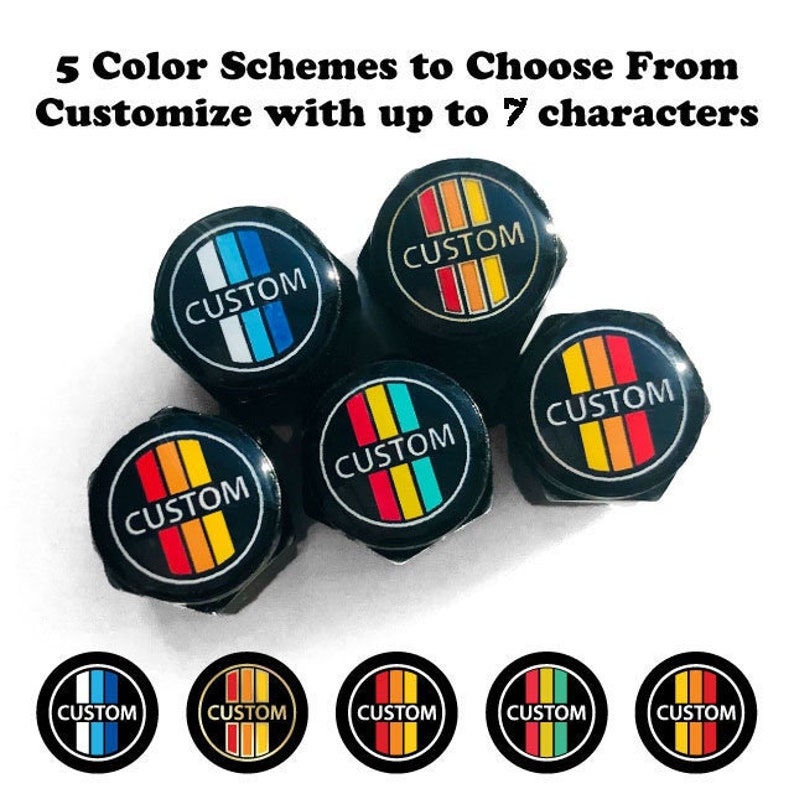 Custom Tire Valve Stem Caps set of 4 Etsy