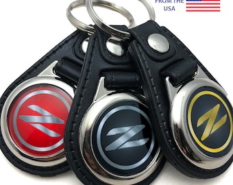 Key Fob Key Ring Keychain For 300ZX Z32 Emblem (2-Pack)
