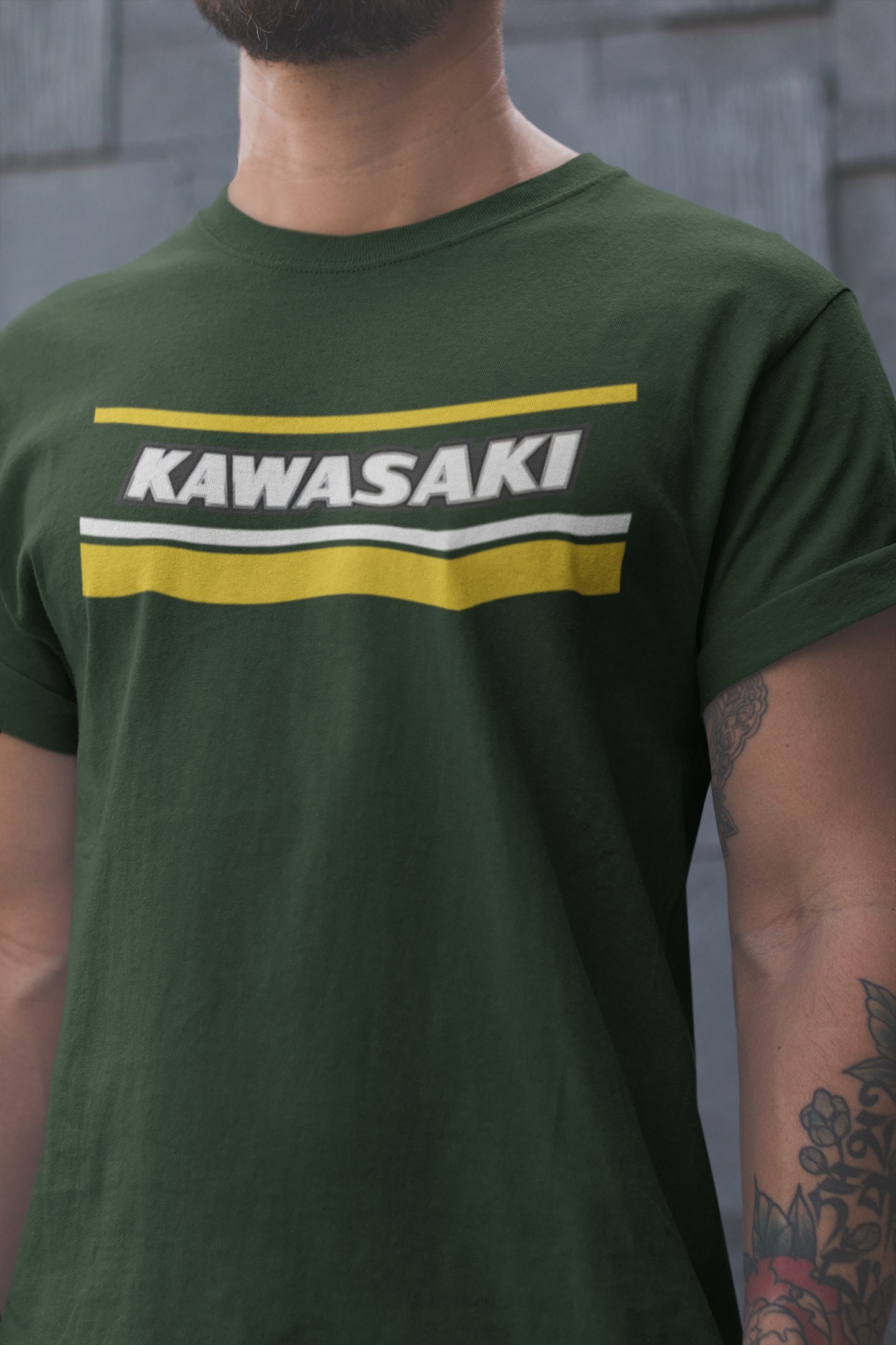 T-Shirt Enfant Team Green Moto Kawasaki