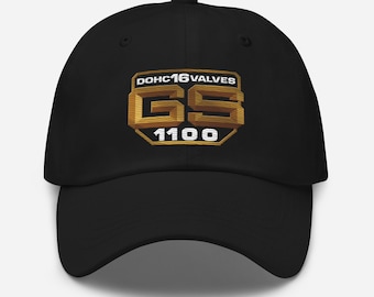 GS1100 Embroidered Baseball Hat - Gold Emblem