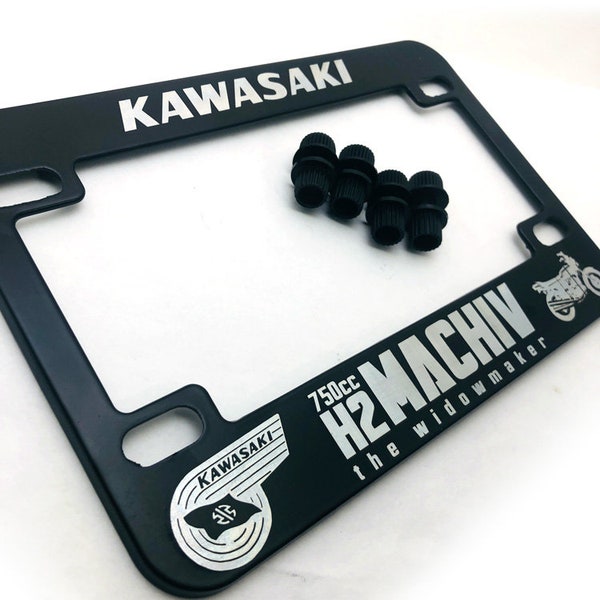 Kawasaki License Plate Frame Etsy