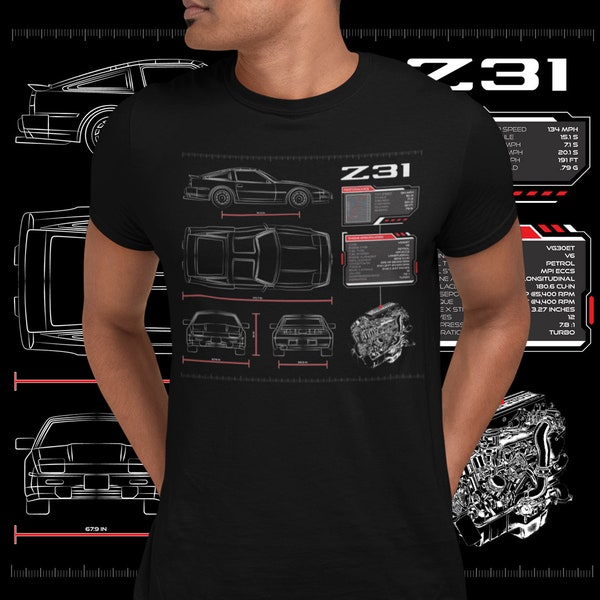 300ZX Z31 Blueprint Short-Sleeve Unisex T-Shirt