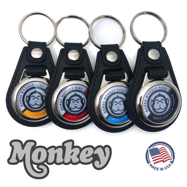 2-Pack of Key Rings for Honda Monkey Bike Keychain Fob - 2022 COLORS