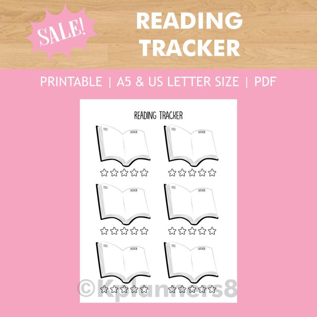 Printable Reading Tracker | Bullet Journal Log Pages | Books Habit ...