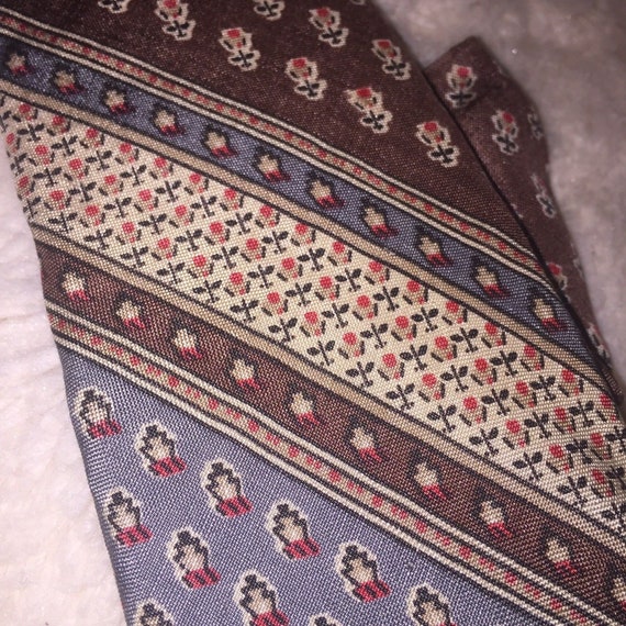 Yves Saint Laurent Necktie Tie All Silk Vintage 7… - image 3