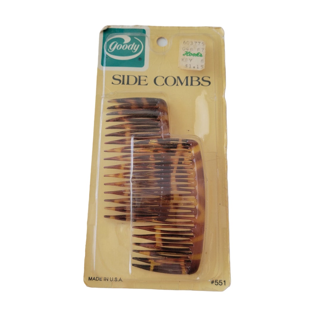 Vintage 1982 Goody Side Hair Combs Pair Made in USA Etsy