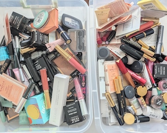 Mixed Beauty Makeup Cosmetics Lot Over 50 Pieces MYSTERY Full Size & Travel