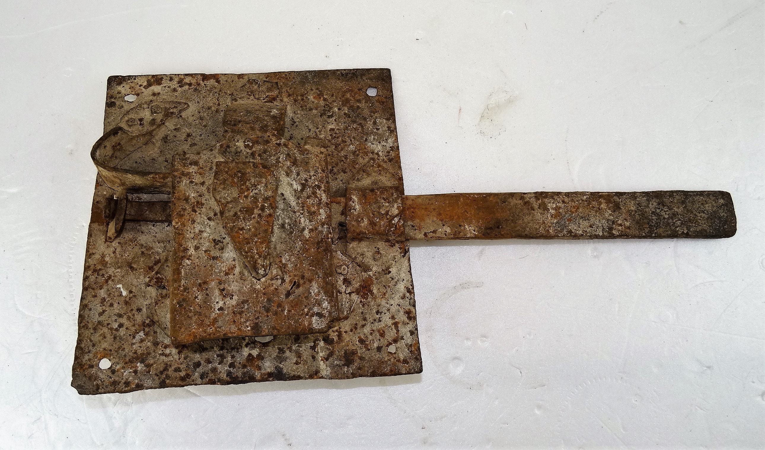 Serrure 19 Eme Acier Chateau Fer Forgé