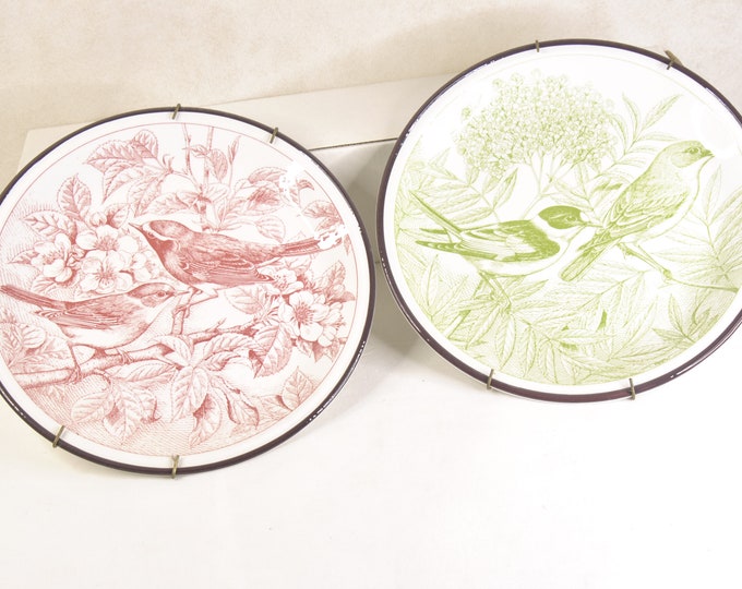 decorative bird plates ceramic porcelain