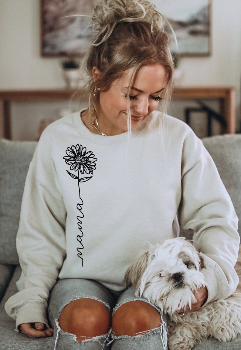 Mama Flower Screen Print Transfer Ready to Press Ready to Etsy