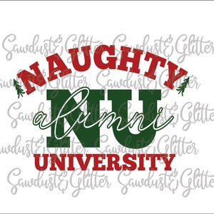 Naughty University Alumni Sublimation Transfer