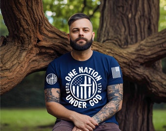 One nation under God Screen print transfer set, ready to press, ready to apply, cute and easy, includes 2 pockets/sleeves, America,  freedom
