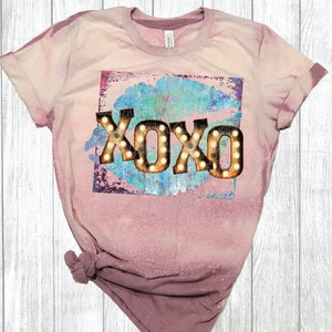 XOXO Frame Valentine&#39;s Day Sublimation Transfer, marquee lights, hugs and kisses, turquoise lips, cheetah valentine, cute valentine