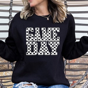 Game Day Checker Screen print transfer, cute easy shirts, retro, trendy, school spirit, football, basketball, mom, baseball, volleyball,