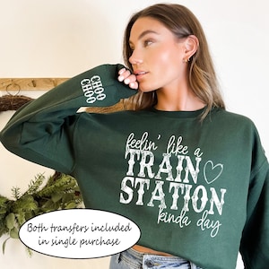 Feelin like a train station kinda day Screen print transfer | ready to press | ready to ship | cute easy shirts transfers | southwest trendy