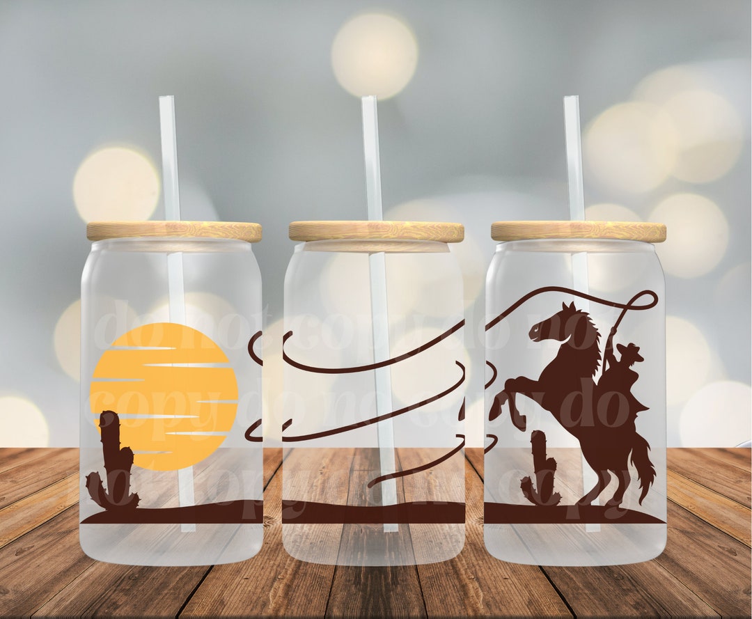 Horse Western UVDTF Transfer Wrap Ready to Apply Cute Design Etsy