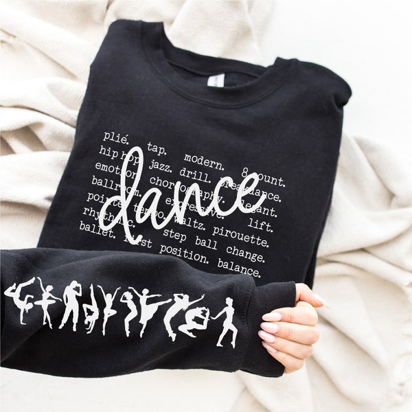 Dance Words Screen print transfer ready to press, ready to ship, cute easy transfers, lyrical jazz, hiphop ballot modern, sleeve included