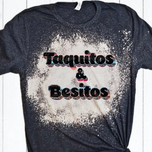 Taquitos & Besitos sublimation transfer | Cute shirt design | Western Sass | Serape Mouth | Western Designs | Rodeo Design | cheetah