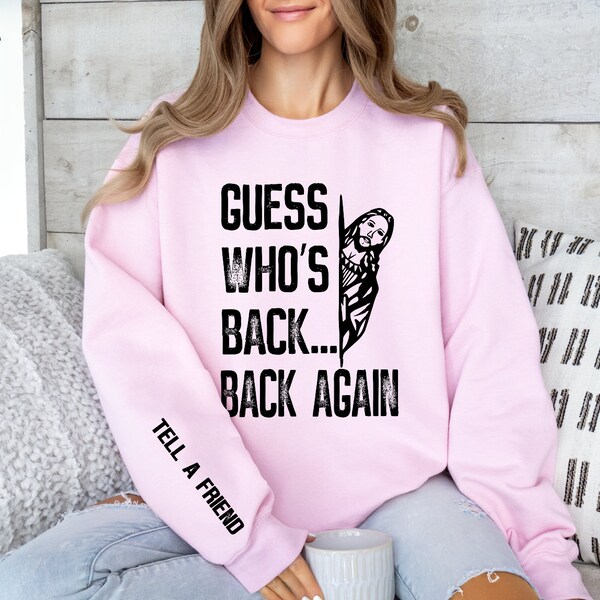 Guess who's back, back again Screen print transfer, cute easy shirt transfers, southwest trendy, easter, Jesus shirt, pocket included