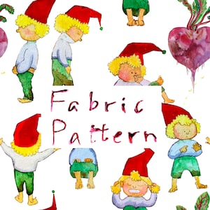 ROOT ELF Aquarell Fabric Pattern