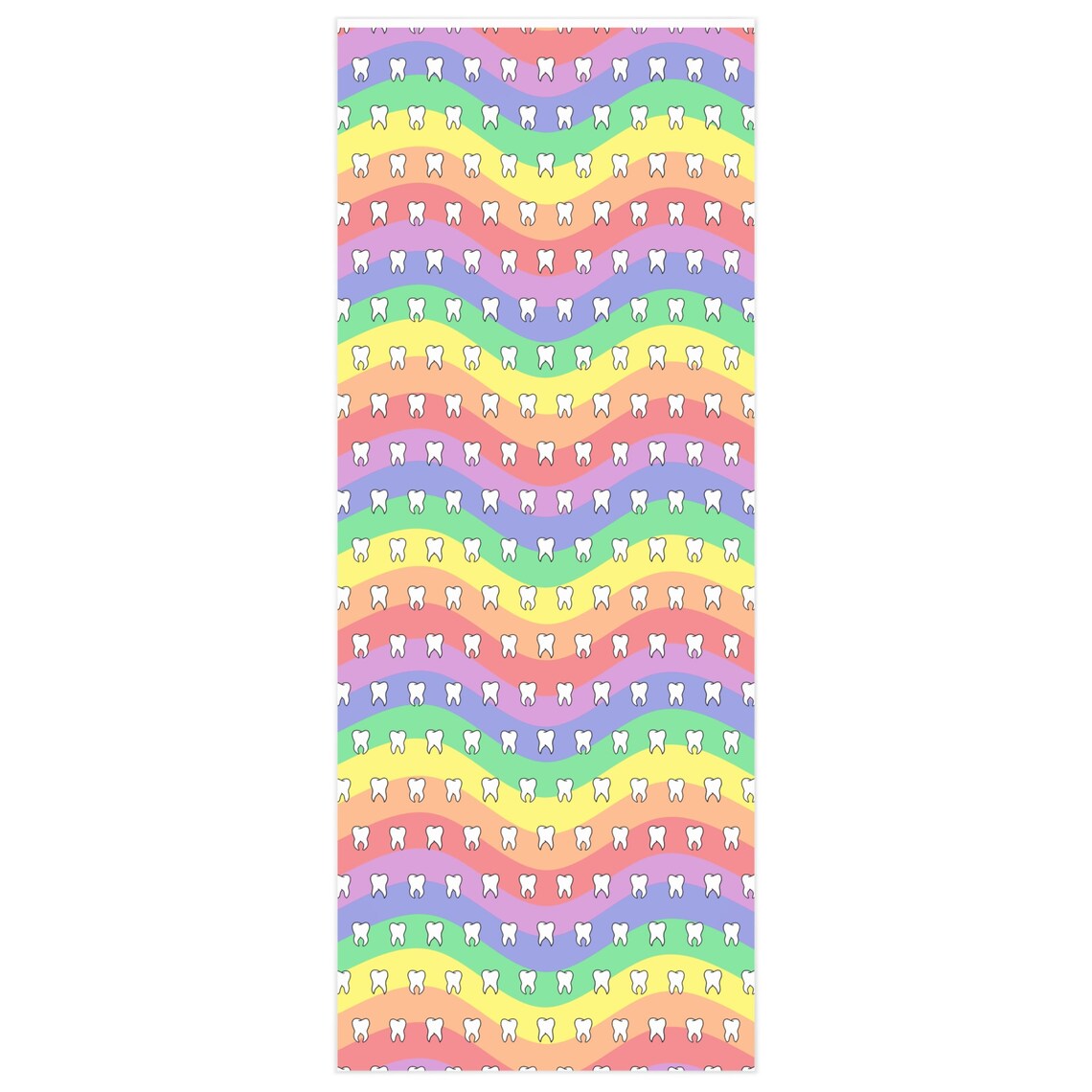 Rainbow Teeth Wrapping Paper Etsy