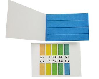 Pack of 80 pH Strips, pH Range 0.5 - 5.0, 80 Strips, Kombucha pH Strips, Kefir pH Strips