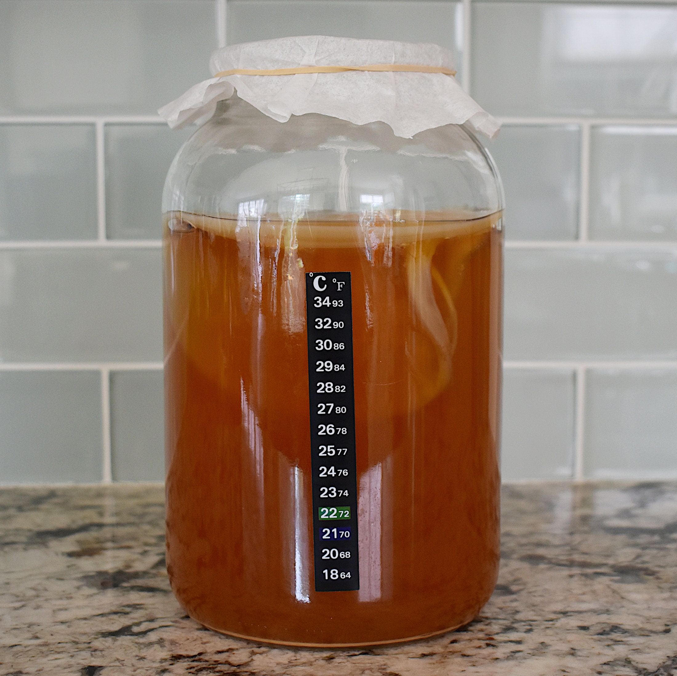 kombucha jar with spout