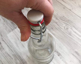 Nevlers 35 oz vierkante swing top glazen flessen | Kombucha & Limoncello flessen | 6 stuks