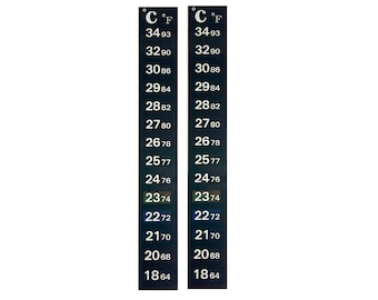 2-Pack: Adhesive Thermometer Strips for Fermentation - Kombucha, Wine, Beer, etc.