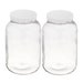 Kombucha Jar Pack of 2 (1 Gallon Glass Jars with BPA-Free Plastic Lids), 2- Pack Gallon Glass Jars  - Kombucha Jars - Fermentation Jars, Jar 