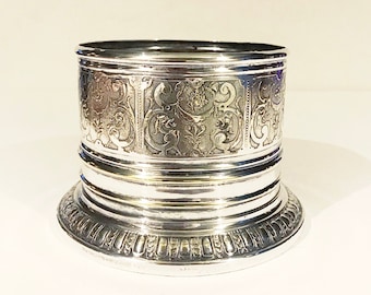Antik WMF Art Nouveau flaskhållare / vinflaskhållare / försilvrad / 1886-1903