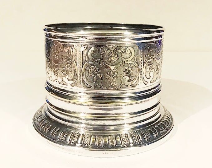 Antique WMF Art Nouveau bottle holder / wine bottle holder / silver plated / 1886-1903