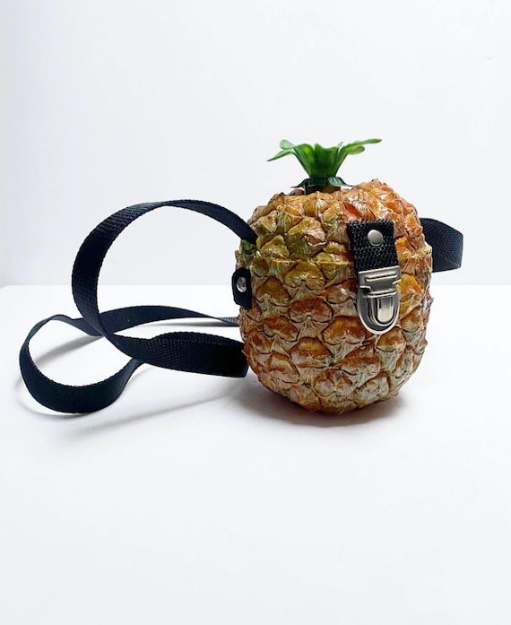 Vintage Art Waves Ananas Designer Tasche – Marianne Maiberg (90er Jahre), Fruit Bag