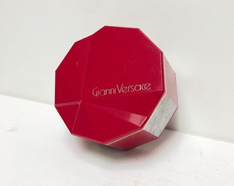 Vintage Gianni Versace, Paris France, Perfumed Powder, in Iconic Plastic Powder Compact
