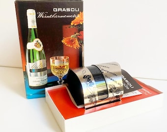 Vintage Grasoli Wine Thermometer, Retro Bottle Drinks Thermometer, Wine, Bar Stuff