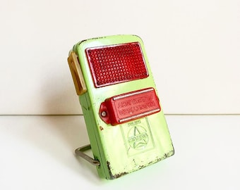 Vintage Piles Mazda "Borana" Lamp / Workshop Light, Retro Lamp, Light Green / Space Age, Made in Germany