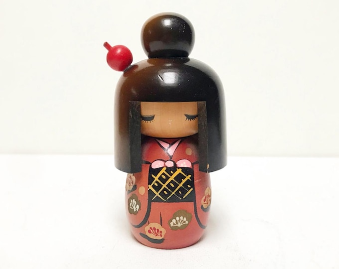 Vintage Kokeshi Wooden Doll, Japan, Japanese Toy