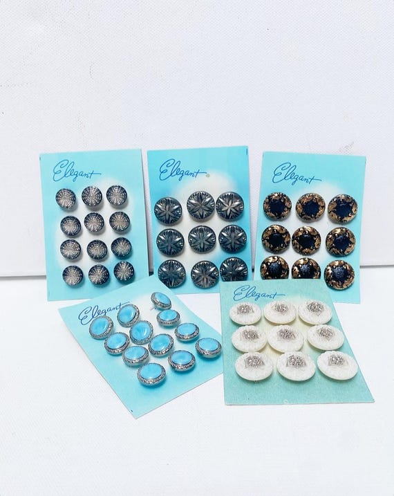 Vintage buttons "Elegant", collection, plastic button, Mid Century