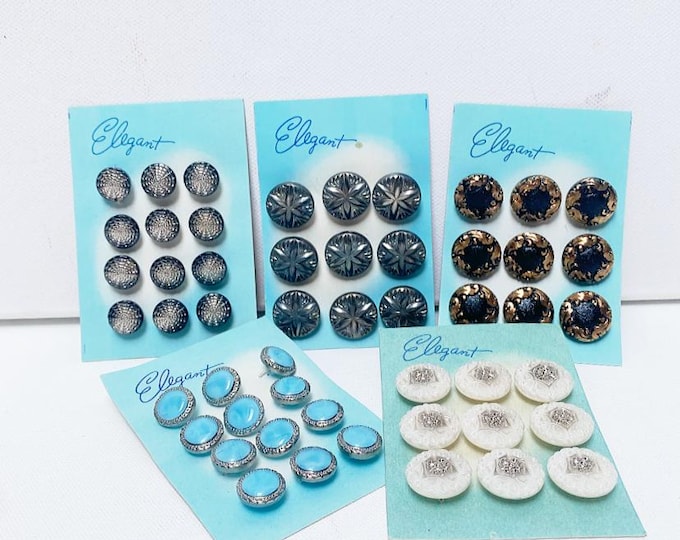 Vintage buttons "Elegant", collection, plastic button, Mid Century