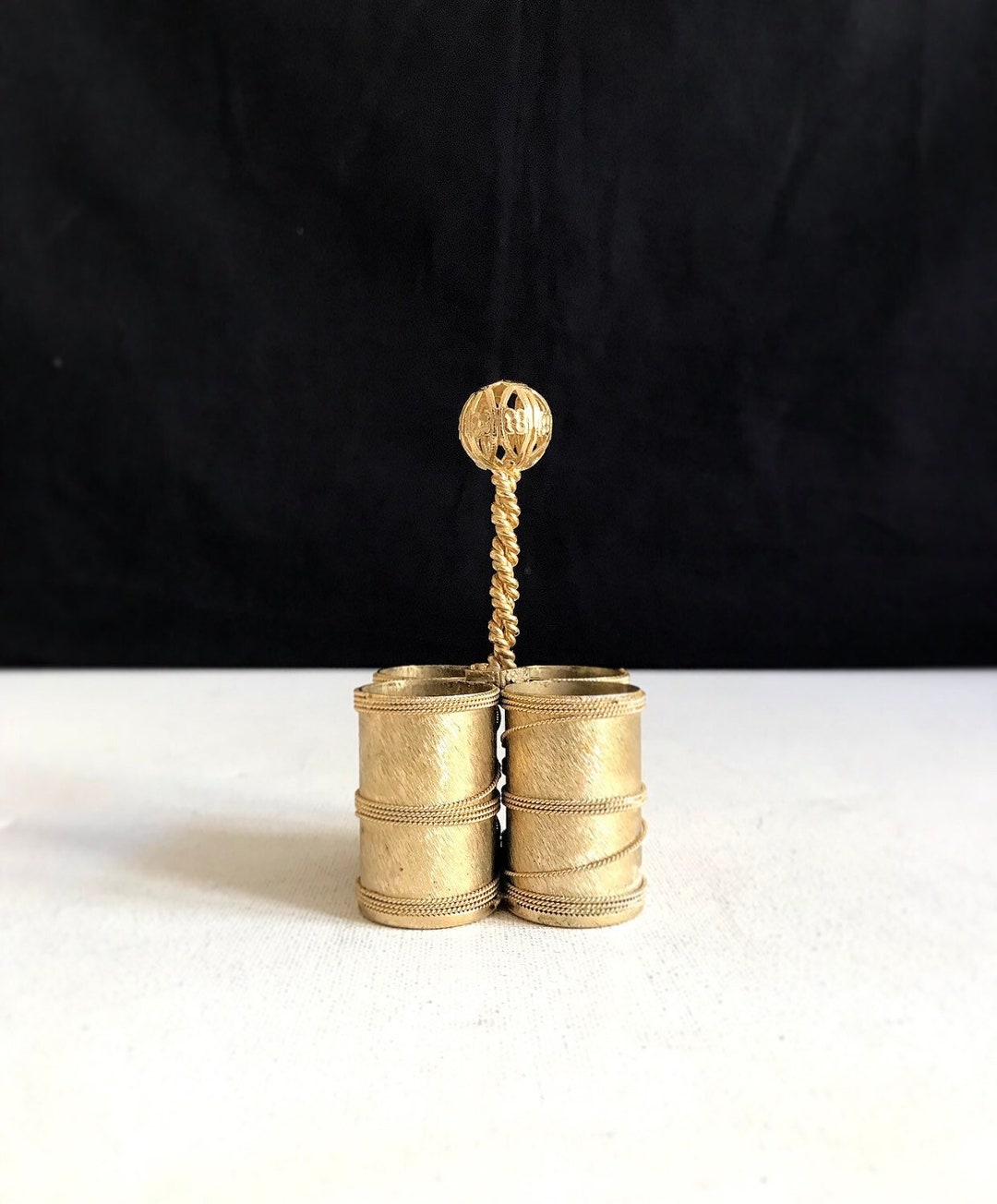 Vintage Lipstick Holder With Bow / Metal Lipstick Dispenser / Etsy