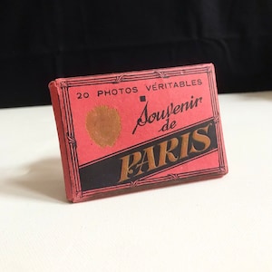 Collection de photos souvenirs anciennes / photographie / Paris / enveloppe avec photos miniatures