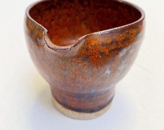 Vintage Studio Ceramics "Anne & Peter Stougaard" Denmark, Designer Tea Bowl, Matcha Bowl, Brown Glaze, Danish Design