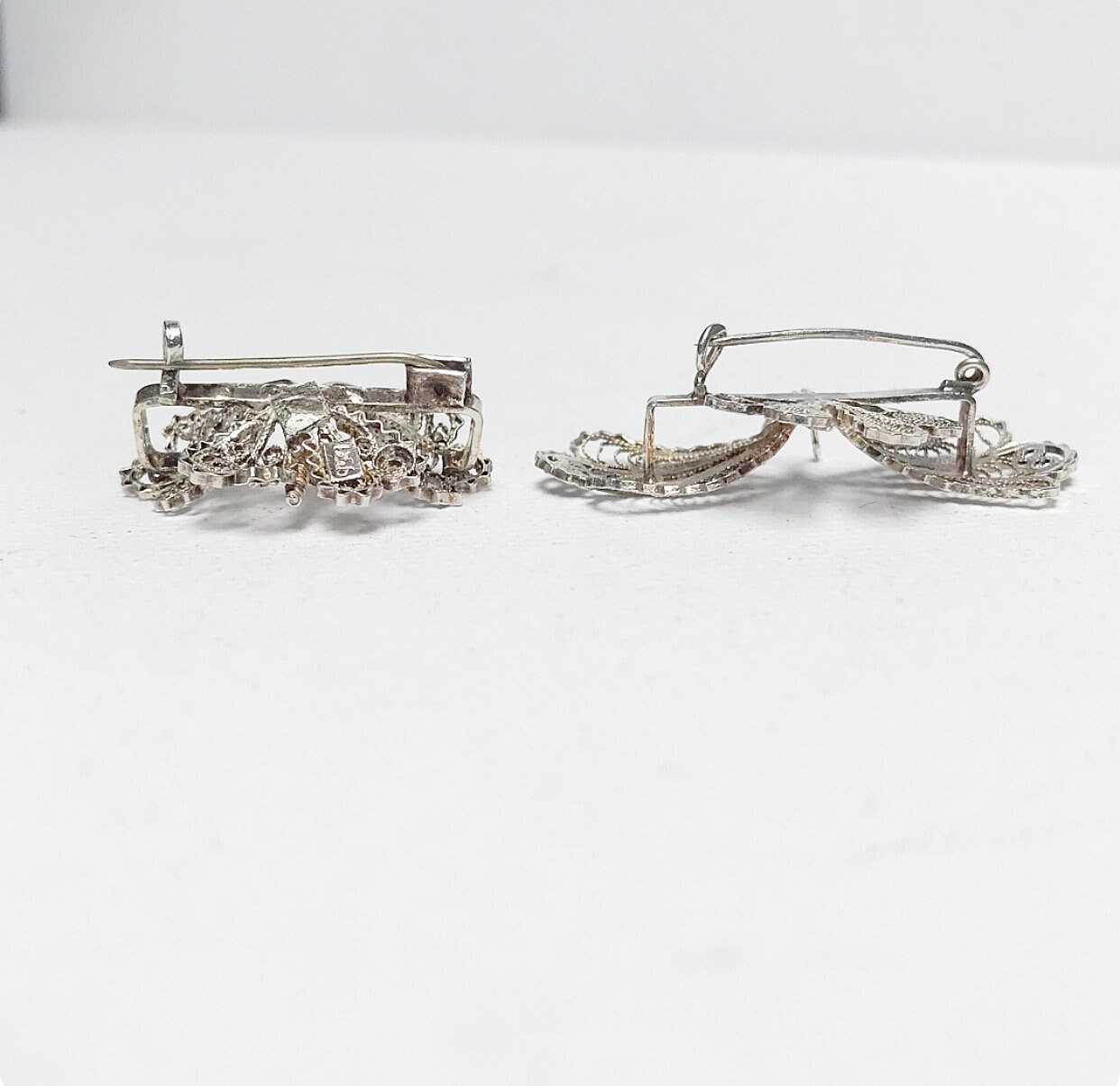 I10102magnifique broche papillon en argent filigrané french silver