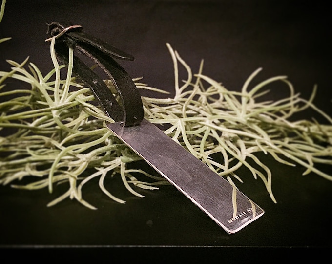 Vintage Tiffany & Co 925 / keychain / plaque / bag charm / black leather strap / sterling silver