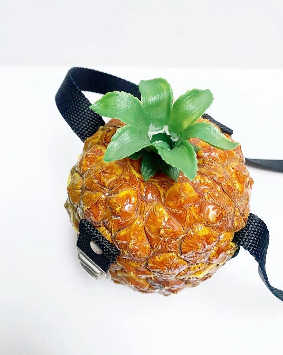 Vintage Art Waves Ananas Designer Tasche – Marianne Maiberg (90er Jahre), Fruit Bag, foto 4 di 5
