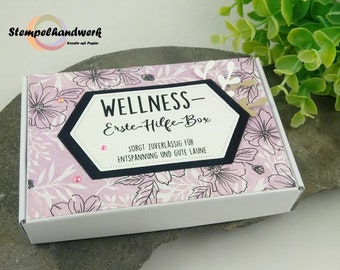 Geschenkidee Wellness-Erste-Hilfe-Box! Als Wichtelgeschenk oder kleine Aufmerksamkeit zu jedem Anlass